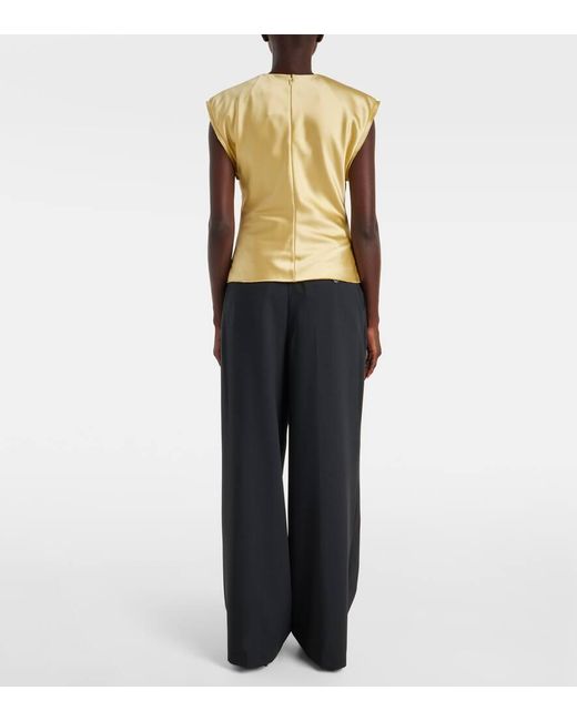Top De Saten AMI de color Metallic