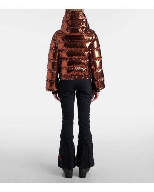 Perfect Moment Brown Polar Flare Down Ski Jacket