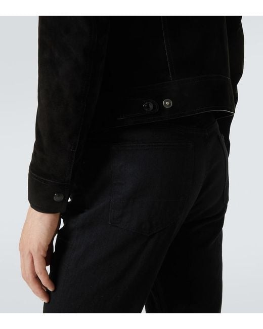 Tom Ford Black Suede Field Jacket for men