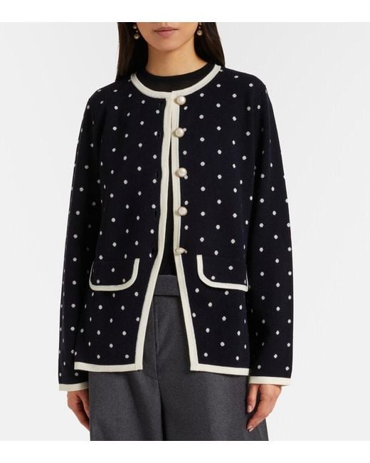 Rixo Black Cardigan Mirja Aus Einem Wollgemisch