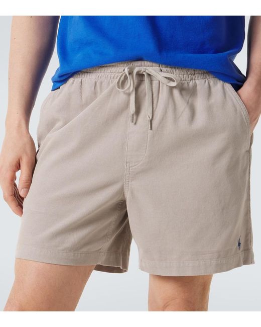 Polo Ralph Lauren Natural Cotton Corduroy Shorts for men