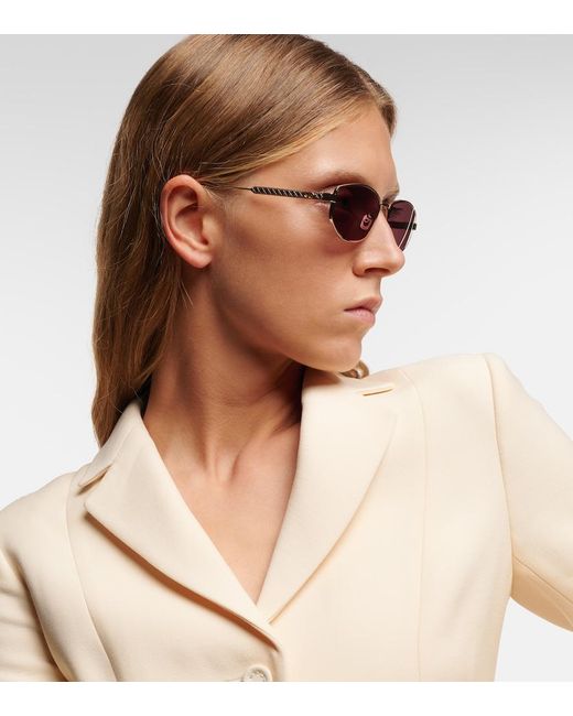 Dior Pink Diorcannage B1U Oval Sunglasses