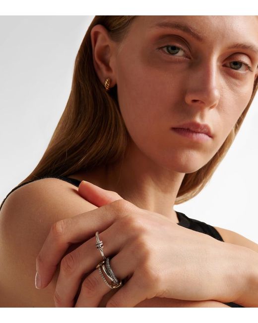 Spinelli Kilcollin White Sirius Sterling And 18Kt Ring With Diamonds