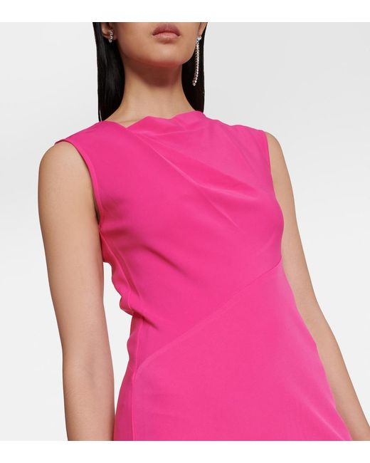 Roland Mouret Pink Cady Gown