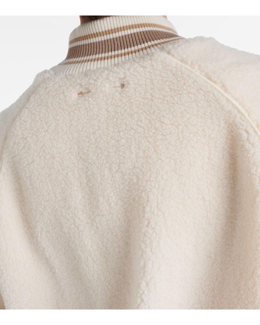 The Upside Natural Banks Teddy Bomber Jacket