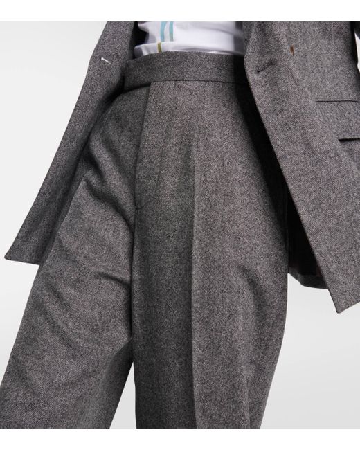 Pantalon droit en laine Vivienne Westwood en coloris Gray