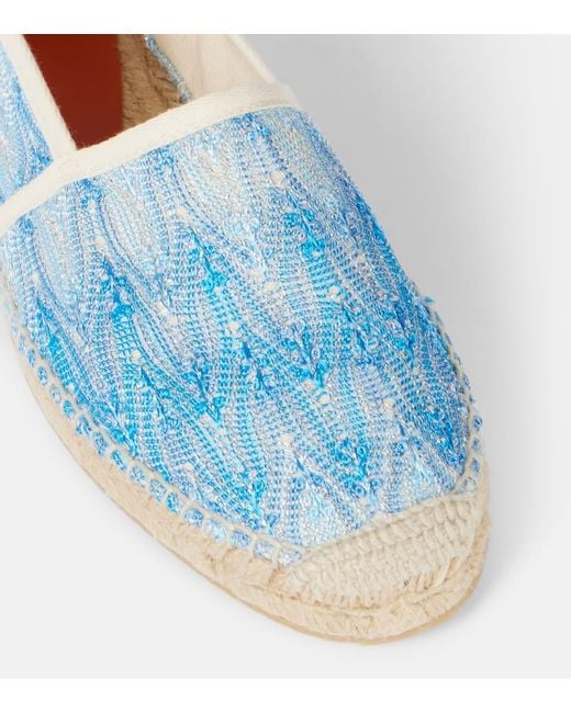 Missoni Blue Zigzag Ombre Espadrilles