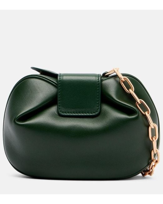 Gabriela Hearst Green Soft Demi Leather Clutch