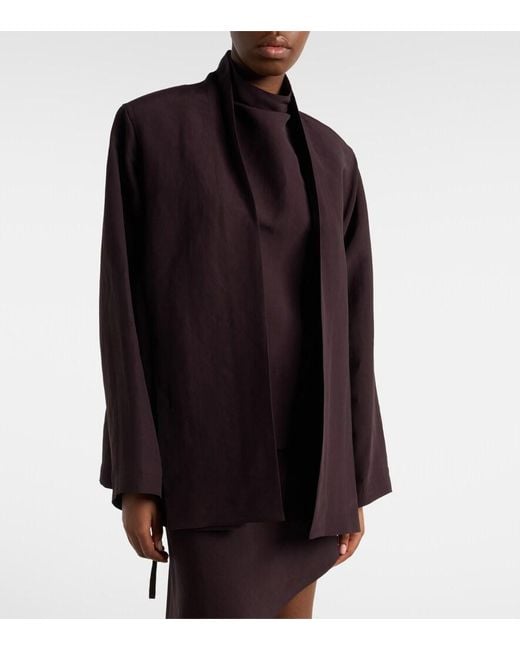 Alaïa Black Poplin Jacket
