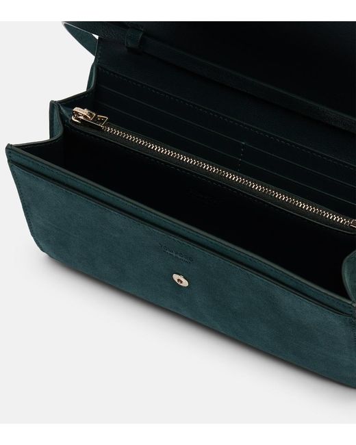 Tom Ford Green Kara Mini Suede Crossbody Bag