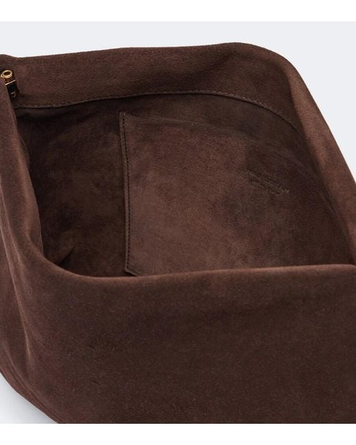 Nili Lotan Brown Jerry Suede Clutch