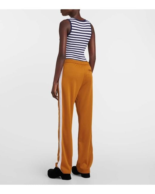 Pantalones deportivos de jersey con anagrama Loewe de color Orange