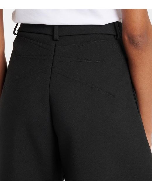 Alaïa Blue Weite Hose Aus Wolle
