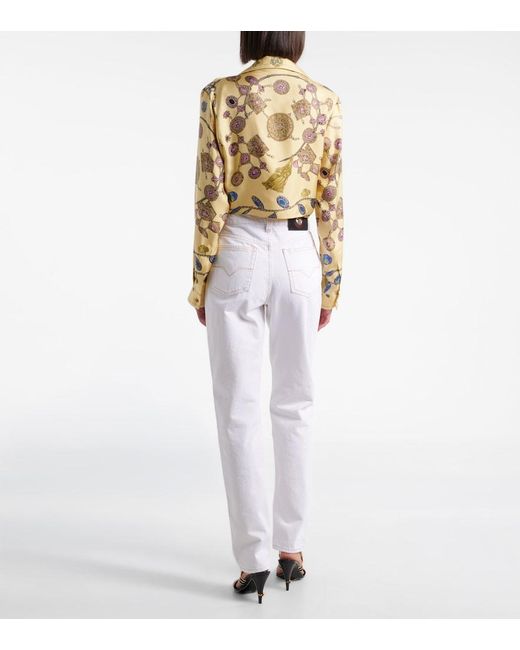 Versace White Straight Jeans