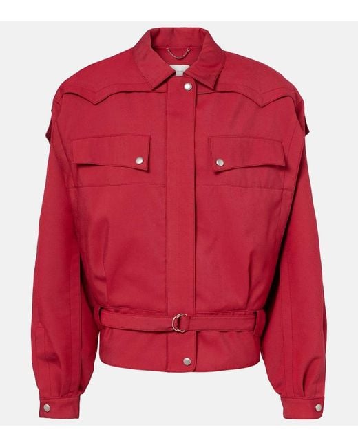 Chaqueta Con Cinturon Magda Butrym de color Red