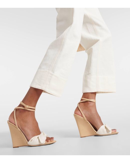 Jimmy Choo White Richelle 110 Leather Sandals