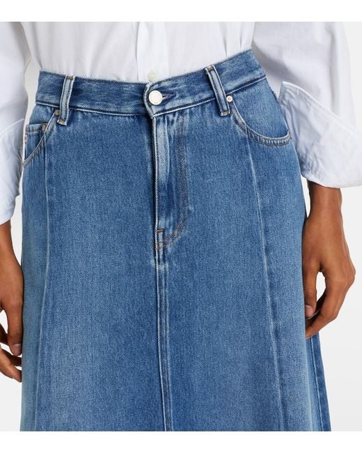 AG Jeans Blue Tula Denim Maxi Skirt