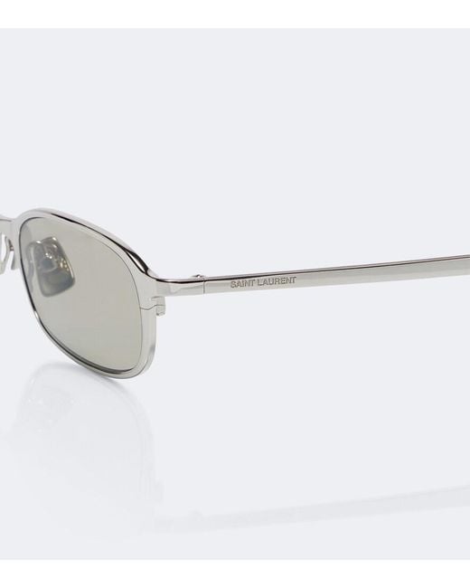 Saint Laurent Metallic Sl 934 Oval Sunglasses