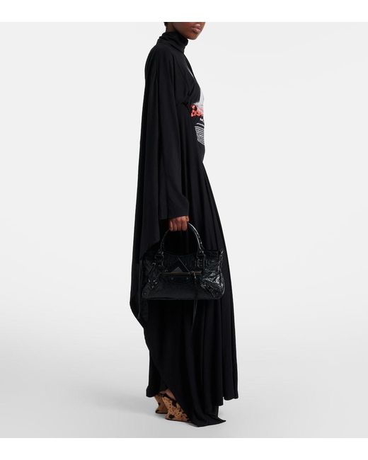 Balenciaga Black Le City Small Leather Top-Handle Bag