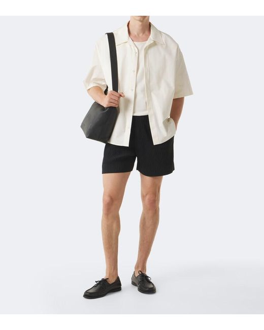 Homme Plissé Issey Miyake Black Tailored Pleats 3 Shorts for men