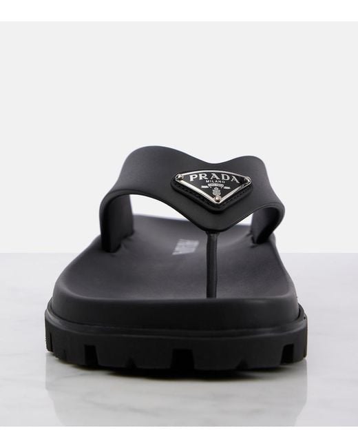 Prada Black Sandalen