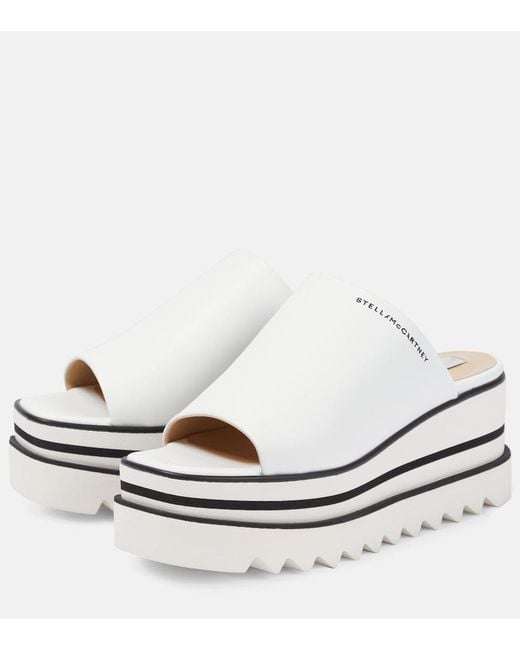 Stella McCartney Metallic Sneak-Elyse Platform Mules