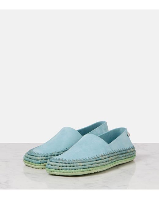 Loewe Blue Paula's Ibiza Slip-Ons Rio Aus Veloursleder