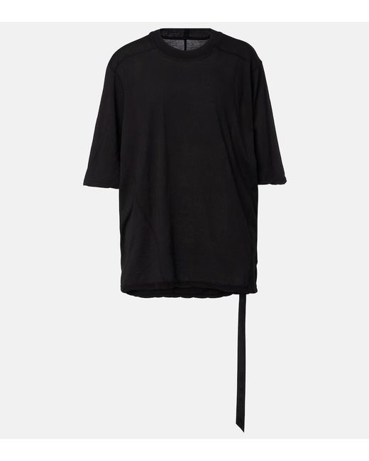 Rick Owens Black Walrus Oversized Cotton Jersey T-Shirt