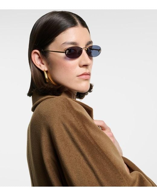 Fendi Blue First Crystal Embellished Sunglasses