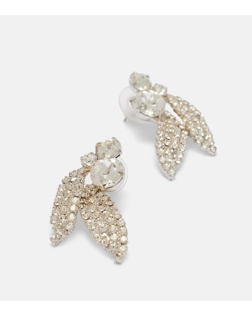 Jennifer Behr Metallic Alvara Crystal-Embellished Earrings