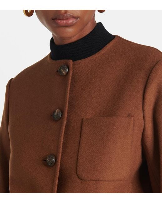 Veronica Beard Brown Lyssa Wool-Blend Jacket
