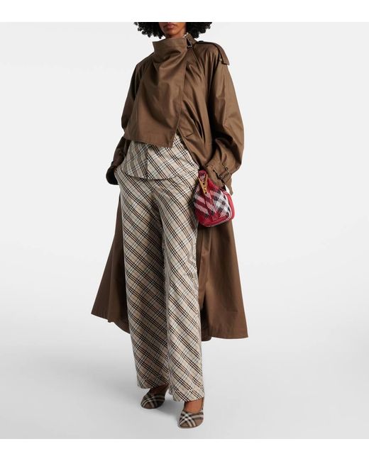 Burberry Brown Trenchcoat Aus Baumwoll-Gabardine