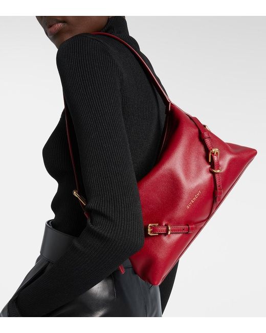 Givenchy Red Voyou Mini Leather Shoulder Bag