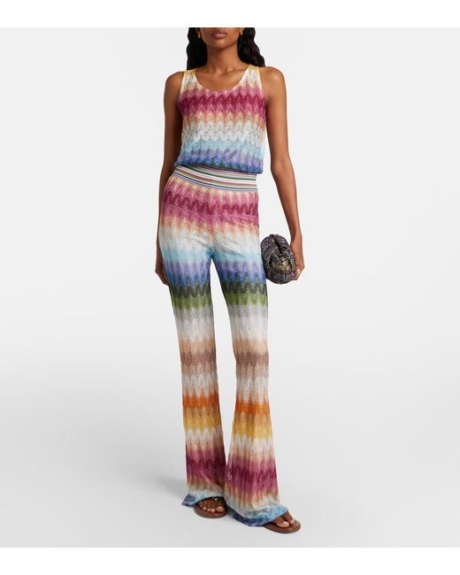 Missoni Multicolor Knitted Flared Pants