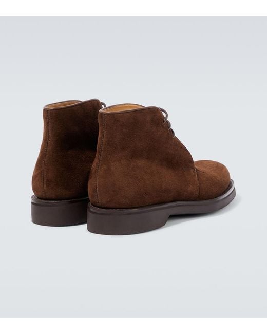 Bottines Desert Dixter En Daim John Lobb pour homme en coloris Brown