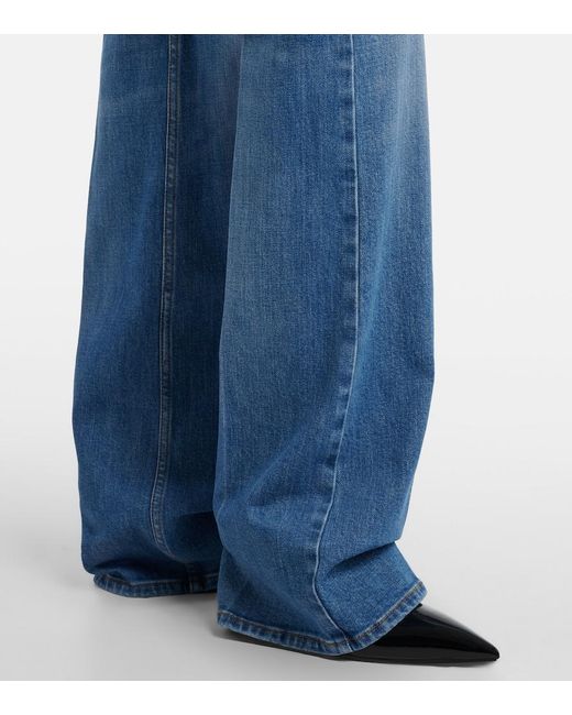 Gucci Blue Faded Flared Jeans