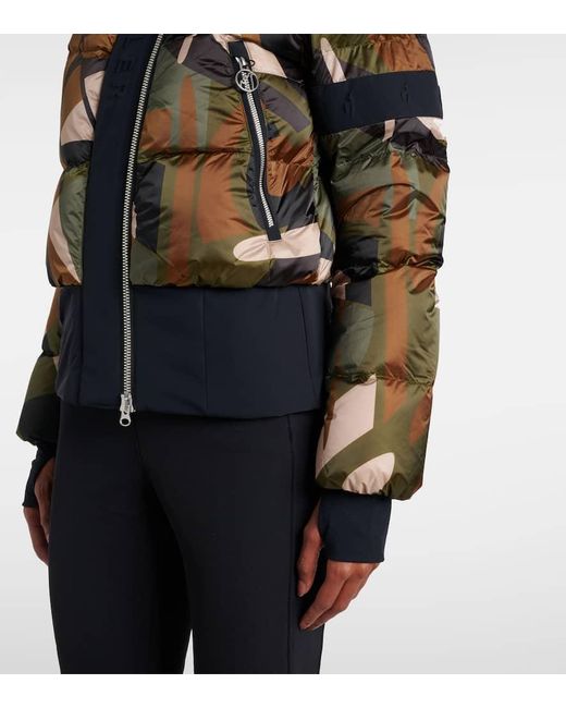 Toni Sailer Black Bedruckte Skijacke Loretta
