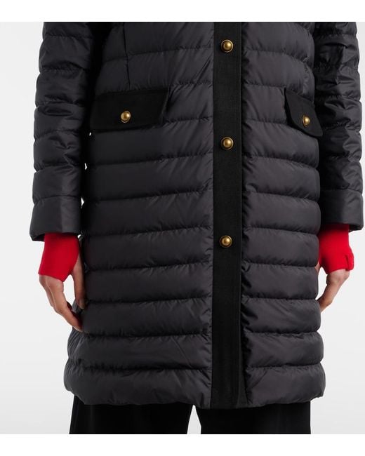 Moncler Black Jujulong Quilted Down Coat