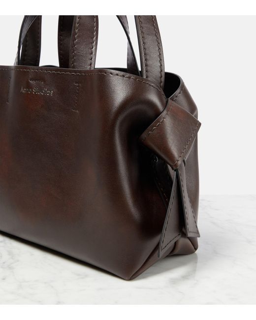 Acne Brown Musubi Medium Leather Shoulder Bag