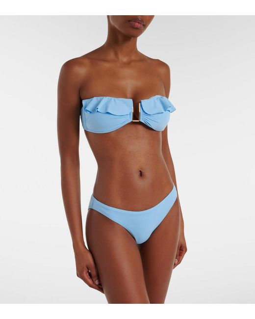 Melissa Odabash Blue Bikini-Hoeschen Maine
