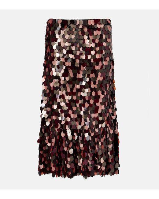 Dries Van Noten Multicolor Midirock Mit Pailletten
