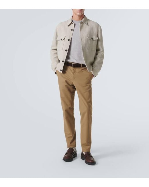 Loro Piana Blouson Clem Aus Flachs Und Seide in Natural für Herren