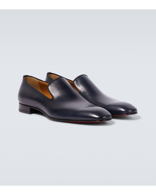 Christian Louboutin Blue Dandelion Leather Loafers for men