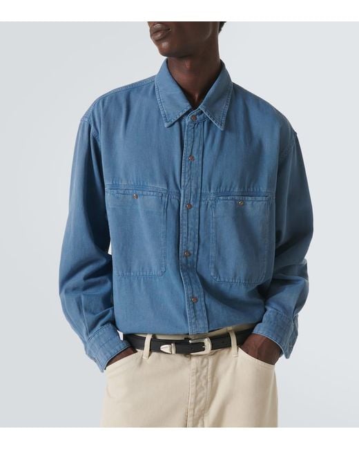 LEMAIRE デニムシャツ ブルー　46 Lemaire Denim Shirt in Blue for Men | Lyst