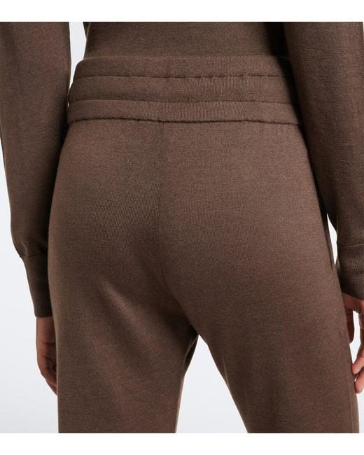 Tod's Brown Cashmere And Silk Sweatpants
