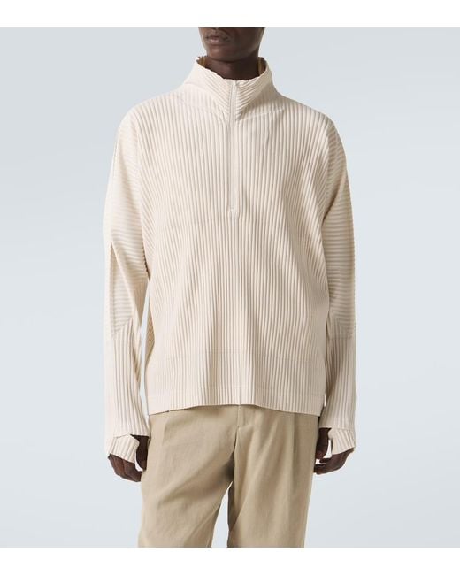 Homme Plissé Issey Miyake Natural Monthly Colors: March Pleated T-Shirt for men
