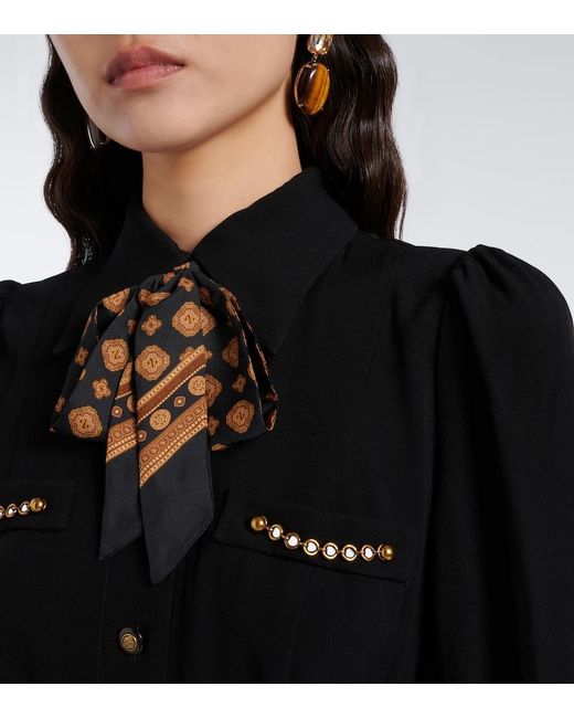 Zimmermann Black Utility Belted Midi Dress