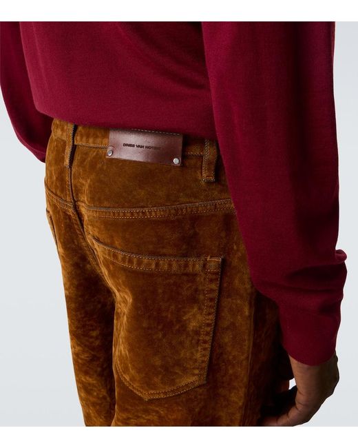 Jean Ample Pine Dries Van Noten pour homme en coloris Brown