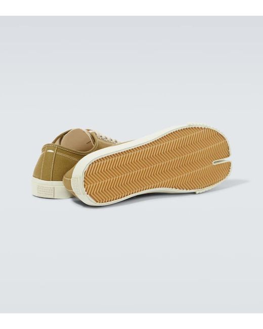 Maison Margiela Metallic Tabi Canvas Sneakers for men