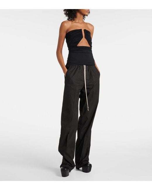Rick Owens Black Jersey Bustier